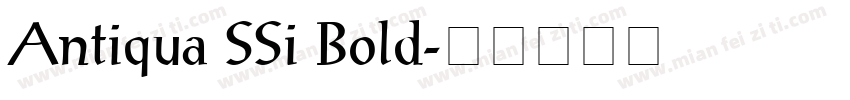 Antiqua SSi Bold字体转换